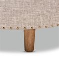 thumbnail image 3 of Baxton Studio Ottomane de Table Basse en Tissu Capitonné et Bois, Beige, 3 of 7