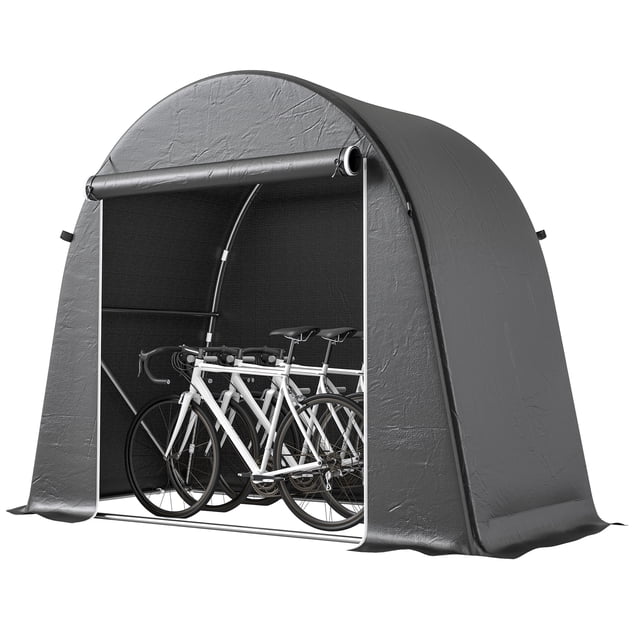 Outsunny 8' x 4' Portable Shed, Waterproof Outdoor Storage Shed Bike Tent