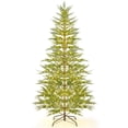 thumbnail image 1 of B Artificial Christmas Tree Green 4 Feet Pre-Lit Led Hinged Sections Fire Retardant Polyethylene Metal Stand, 1 of 1