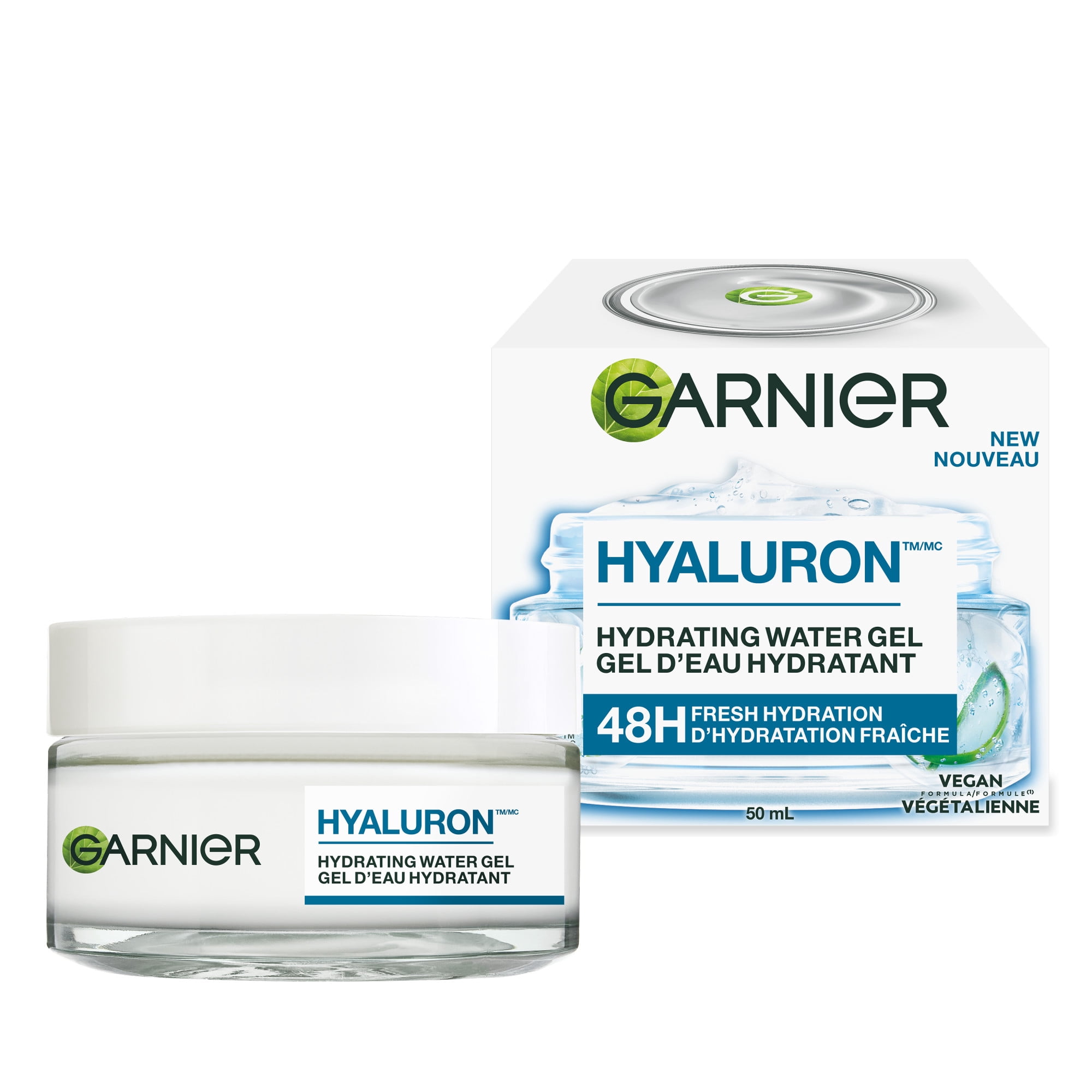 Garnier Hyaluron Barrier Repair Water Gel, 48H Hydration, 50 mL