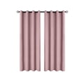 thumbnail image 2 of Chmadoxn Home Decor, Polyester Pongee Laminated Light-blocking Curtains Perforated Style Bedroom Concise Sun Protection Curtains Heat-Insulating And Soundproof Curtains Polyester Blackout Curtains, 2 of 6