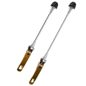 Bike Quick Release Skewer, Quick Release Axle Skewers Portable CNC Machining Aluminum Alloy  For BMX For  For Road Bike For Mountain Bike Golden
