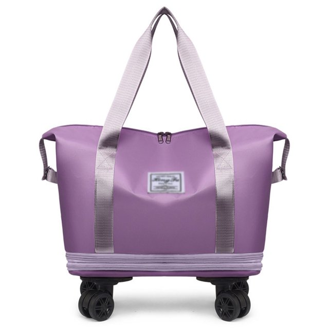 Large Capacity Travel Bag with Wheels, Universal Wheel Removable, Expandable Foldable Duffle Bag