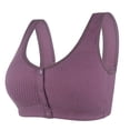 thumbnail image 3 of zanvin Daisy Bra for Seniors, Front Snap Closure Bras, Front Snaps Daisy Bra, Purple, 44, 3 of 6