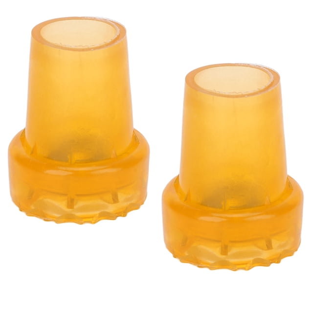 Crutch Covers Pads, Protection Effect Crutch Feet Covers Wear Resistant Round Foot Design For Outdoor For Canes For Indoor Orange