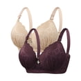 thumbnail image 1 of Bras for Women, Womens Solid Color Steel Ring Oversized Gathering Underwear Daily Bra, 1 of 4