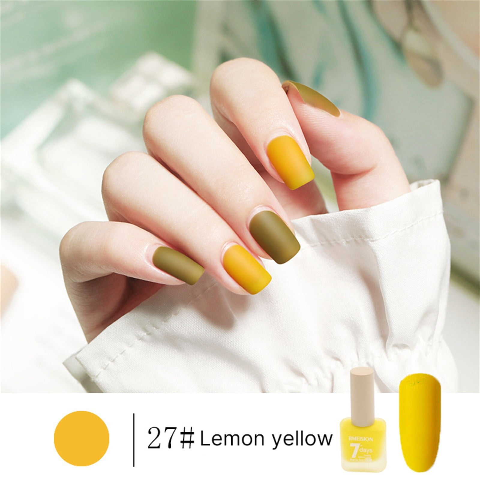 FcBaudy Nail Polish, Gifts for Women Matte nail polish Long-lasting no-bake whitening quick-drying matte nail polish Nail stickers