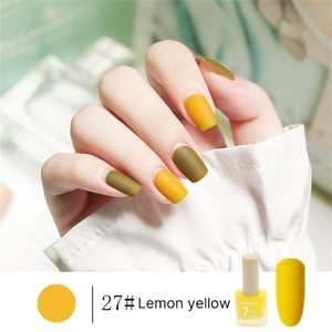 FcBaudy Nail Polish, Cadeaux pour Femmes Vernis à ongles mat Blanchiment rapide sans cuisson de longue durée Vernis mat à ongles autocollants