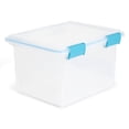 thumbnail image 2 of Sterilite 32 Qt Gasket Box, Clear Stackable Plastic Storage Bins with Latching Lid, 8 Pack, 2 of 12