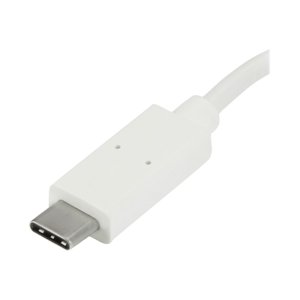 StarTech.com 4 Port USB C Hub avec 1x USB-C & 3x USB-A Ports (SuperSpeed 5Gbps), USB Bus alimenté, compact portable / laptop USB 3.0 Hub de l'adaptateur, USB 3.1 Gen 1/USB 3.2 Gen 1 Hub de type C, blanc - Windows/macOS/Linux (HB30C3A1CFBW) - Hub - 3 x SuperSpeed U