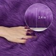 thumbnail image 4 of Unique Bargains Soft Faux Sheepskin Fur Solid Plush Area Rug Carpet Pad for Bedroom Floor Mats Rectangle, 4 of 8