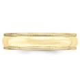 thumbnail image 3 of 10KY 5mm Milgrain Half Round Band Size 14 Size 14, 3 of 4