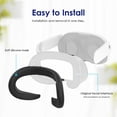 thumbnail image 4 of Couvre-visage VR en Silicone Souple avec Coussinet Nasal pour Casque ForQuest 3, 4 of 8