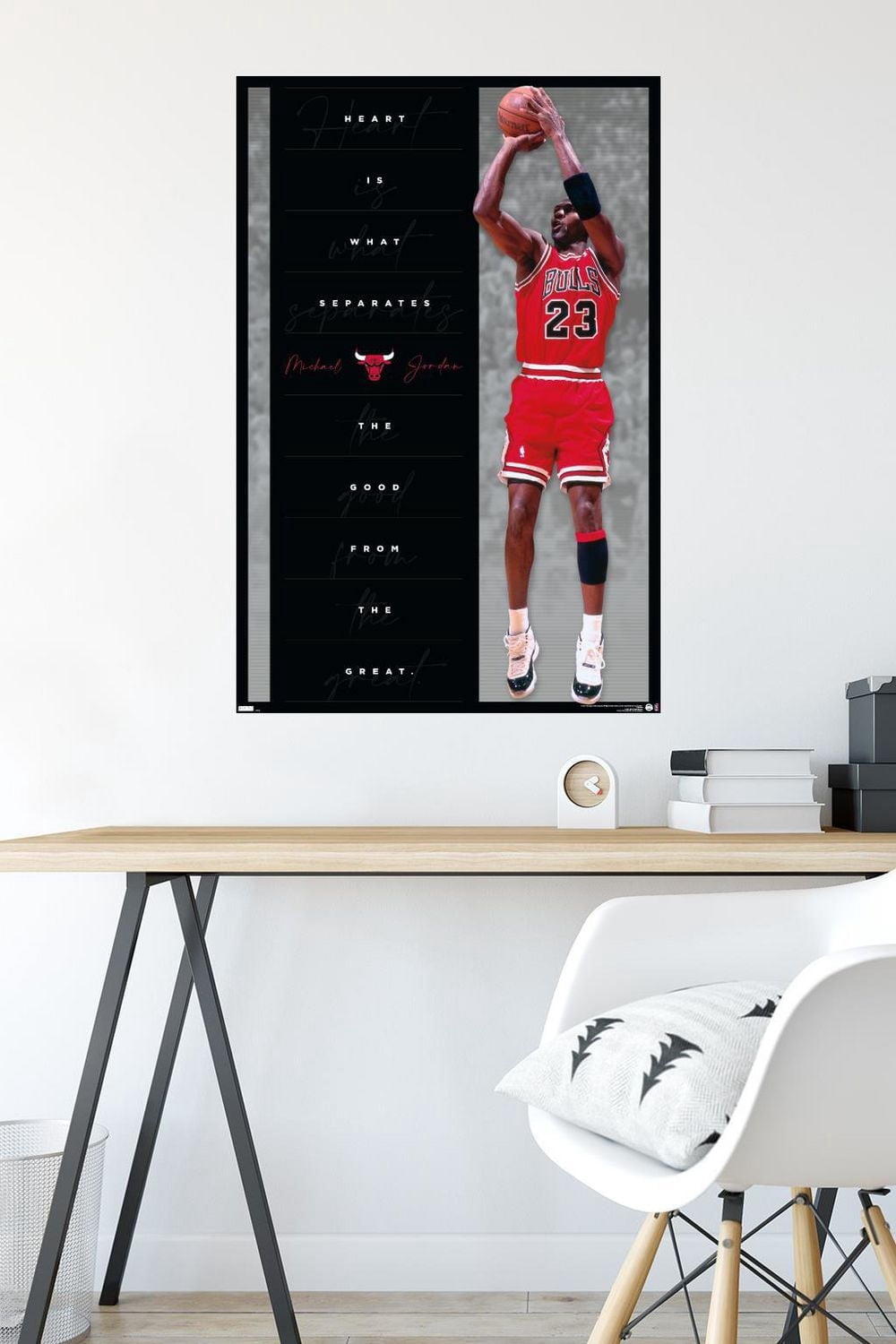 Michael Jordan - Heart Wall Poster, 22.375" x 34"
