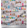 thumbnail image 1 of Soimoi Polyester Crepe Fabric Paper Boat Art & Craft Decor Fabric Printed Yard 52 Inch Wide, 1 of 3