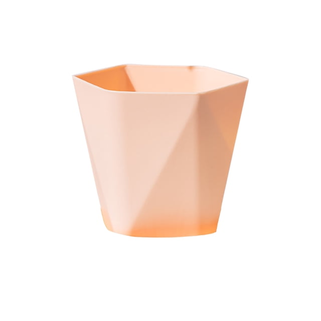 PpgejGEK Thickened Plastic Flower Pot for Balcony Household, Durable Container with Drainage Holes, Medium Size, 6.5x6.3x5.7 Inches