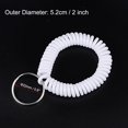 thumbnail image 2 of Unique Bargains Porte-Clés Spirale Extensible en Plastique, Blanc 5 Pack, 2 of 5