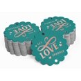 thumbnail image 2 of Inkdotpot Let Love Sparkle Wedding Bottle Tag Real Rose Gold Foil Favor Hang Tags 100 Pack, 2 of 6