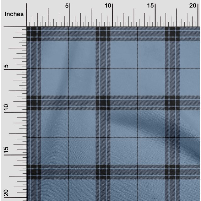 oneOone Cotton Flex Fabric Tartan Check Print Fabric By The Yard 40 Inch Wide
