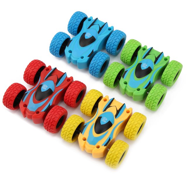 LHCER Jouet de Voiture pour Enfants, Jouet de Cascade, Rotation Portable à 360 Degrés en Plastique Résistant aux Impacts pour Enfants de Plus de 3 Ans Extérieur Maison