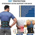 thumbnail image 2 of Double Pull Lumbar Lower Back Support Belt Brace Neoprene For Spine Posture Pain, 2 of 5