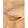 thumbnail image 4 of Indian Handmade Braided Natural Jute Scalloped Design Area Rug, Home Décor Rug, Jute Rug for Bedroom, Dining Room, living room, Doormat Rug Size - 5' Square (150 cm x 150 cm), 4 of 5