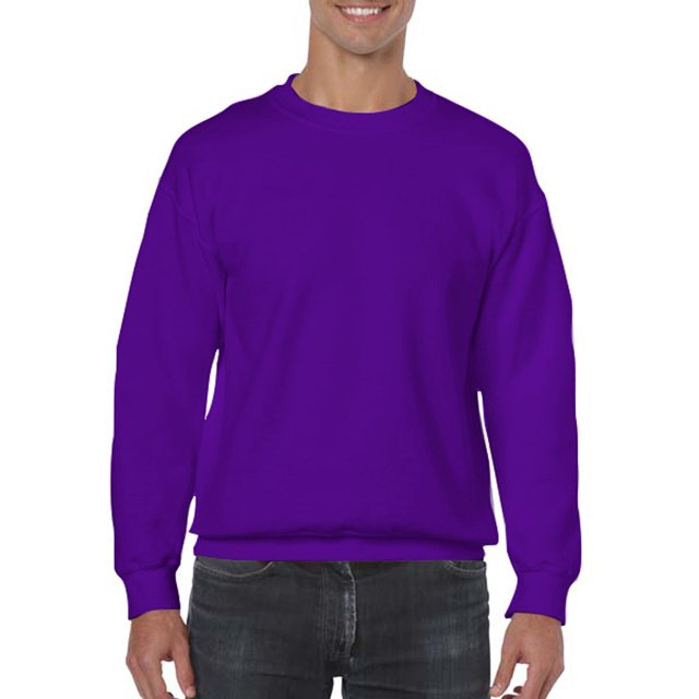 Gildan Chandail Molletonné à Col Ras du Cou pour Hommes, 2TG, Violet