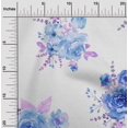 thumbnail image 1 of oneOone Polyester Lycra Fabric Chevron|Watercolor Leaves & Peony Floral Print Sewing Fabric BTY 56 Inch Wide, 1 of 4