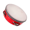 thumbnail image 2 of Milaget Hand Held Drum Musical Toys Traditional Tambourine Musical Percussion Instrument 4inch, 2 of 9