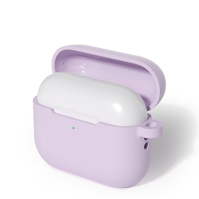 PANDACO Étui Souple Pastel Violet pour Boîtier de Recharge AirPods Pro (3e Gén.)