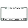 thumbnail image 1 of U.S. Army Wounded Warrior Chrome License Plate Frame, 1 of 1