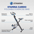 thumbnail image 2 of Stamina Products Foldable Exercise Bike with Smart Workout App for Home Fitness, 2 of 13