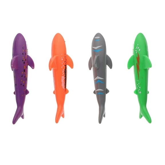 CUITING m‘lis Jouet de Piscine Requins Multicolores 4 Pack
