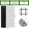thumbnail image 4 of EastVita Hardware Cloth Chicken Wire Fence, Galvanized Steel Mesh Roll, Black, 4 of 7