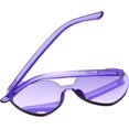 thumbnail image 4 of ORUYROP Heart Shape Sunglasses Rimless Transparent Heart Glasses Colorful Party Favors, 4 of 7