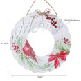 thumbnail image 2 of Couronne En Bois Cardinal Hanger Joyeux, 2 of 3