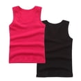 thumbnail image 1 of StSilkitty Lot de 2 Camisoles pour Garçons Filles Coton Couleur Unie Sans Manches Col Rond Blouses Haut Doux et Respirant, 1 of 3