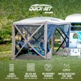 thumbnail image 3 of CLAM Quick-Set Venture 9 x 9 Ft Portable Outdoor Camping Canopy Shelter, Gray, 3 of 11