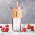 thumbnail image 3 of 700ML Acrylic Travel Tumbler Insulated Double Wall Reusable Drinking Cup with Lid and Straw for Hydration, 3 of 5