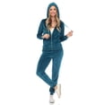 thumbnail image 2 of White Mark Women's 2 Piece Velour Tracksuit Set, 2 of 6