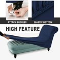 thumbnail image 4 of 2024 Velvet Armless Chaise Lounge Slipcover Stretch Sofa Slip Cover Furniture Protector, 4 of 8