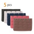 thumbnail image 2 of INSPIRE CHIC Women's 3 x 4 Hooks Bra Extender Extension Strap Multi Color Bra Band 5 Pcs Multi-Color, 2 of 5