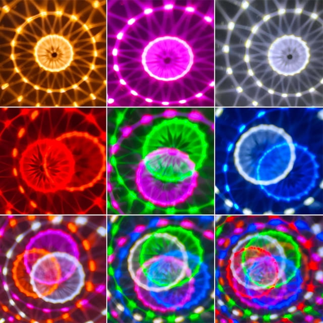 Antqov Lumières de Scène à DEL Colorées, Lumières Rotatives, Lumières de Fête pour Bar, Lumières de Contrôle Sonore, Lumières d'Ambiance, Lumières en Forme de Boule Magique, Modèles Télécommandés, Lampe Colorée