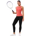 thumbnail image 3 of Charmo Ribbed Seamless Tank Top for Womens High Neck Tops Built in Bra, 3 of 6