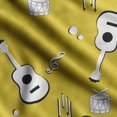 thumbnail image 1 of Soimoi Musical Instruments Print,Cotton Poplin, Sewing Fabric Sold by The Yard 42 Inch Wide,Sewing Craft Quilting/Quilt Making Fabric, Lime Green, 1 of 5