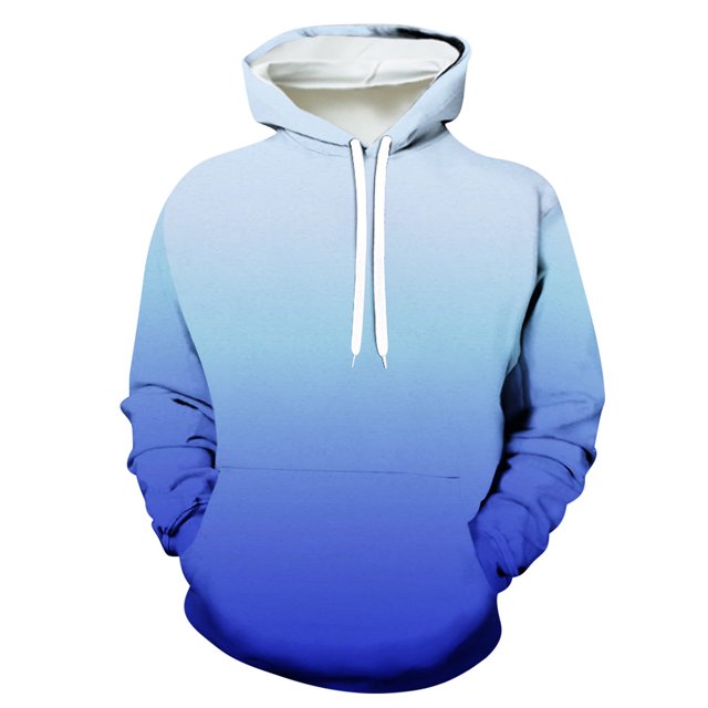 Penkiiy Chandails à Capuche pour Hommes Liquidation Hommes Mode Décontractée Chandails à Capuche d'Halloween Col Rond Imprimé Chandail Manches Longues Hauts Chandail Bleu y2k Chandails à Capuche Hommes