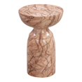 thumbnail image 1 of TOV Furniture Rue Table d'Appoint en Marbre et Béton Pierre 20 Po H, Orange Coucher de Soleil, 1 of 6