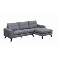 thumbnail image 1 of Topline Home Furnishings 2-piece Sectional with Right Side Chaise Chenille, 1 of 3