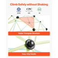 thumbnail image 3 of VEVOR Climbing Dome 6FT Geometric Dome Climber 600LBS Loading Kids Jungle Gym, 3 of 9