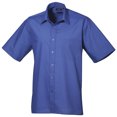 thumbnail image 1 of Premier Chemise de Travail Formelle en Popeline Unie à Manches Courtes pour Hommes, 1 of 3